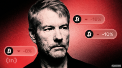 <strong>比特币回调使MicroStrategy面临约10亿美元的</strong>