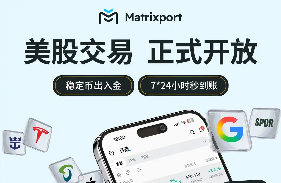 <strong>Matrixport正式开放稳定币直投美股交易，构</strong>